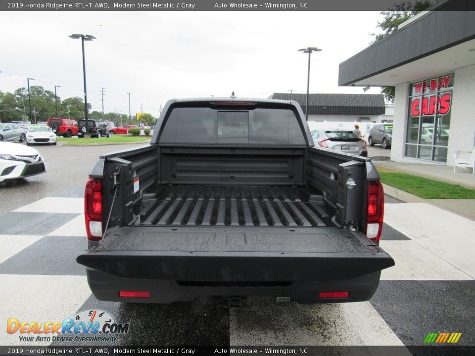 2019 Honda Ridgeline RTL-T AWD Modern Steel Metallic / Gray Photo #5