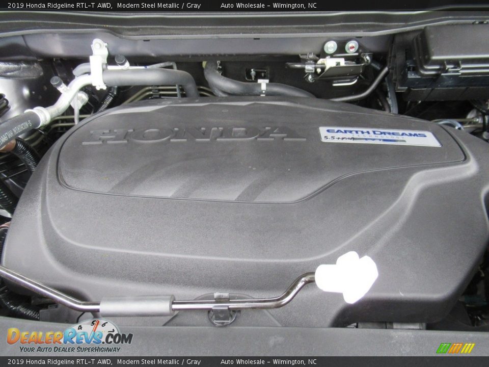 2019 Honda Ridgeline RTL-T AWD Modern Steel Metallic / Gray Photo #6