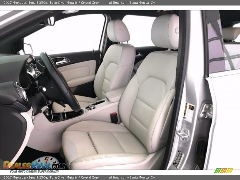 2017 Mercedes-Benz B 250e Polar Silver Metallic / Crystal Grey Photo #14