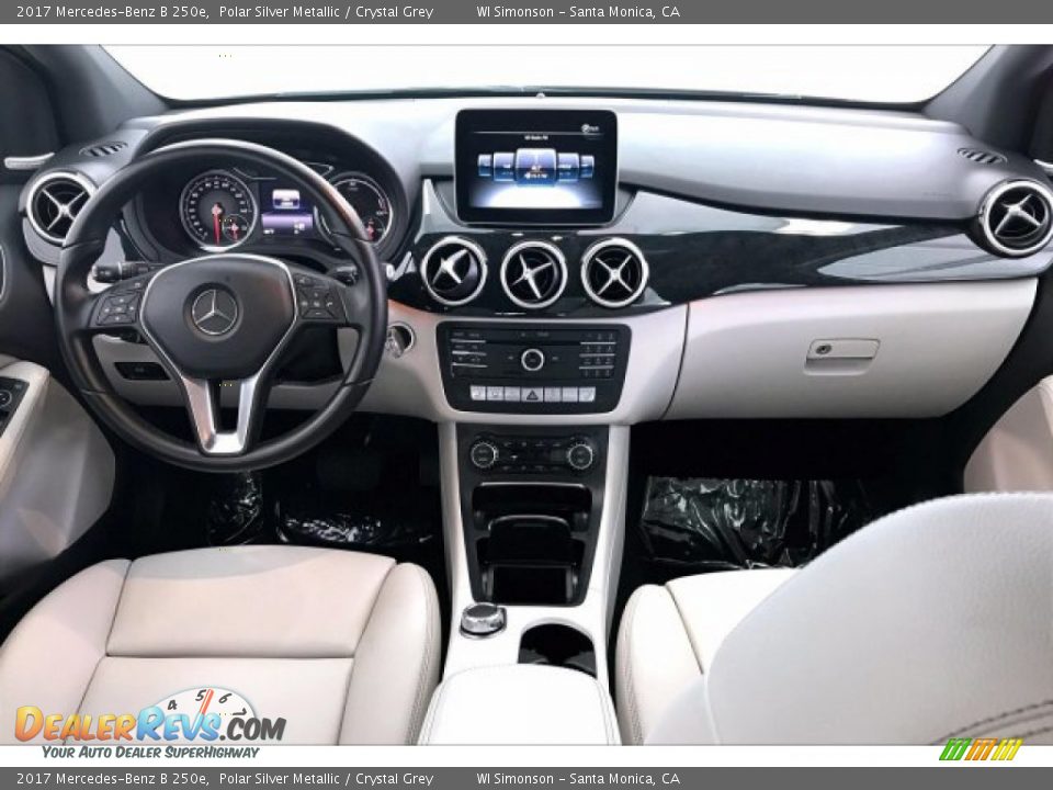 2017 Mercedes-Benz B 250e Polar Silver Metallic / Crystal Grey Photo #17