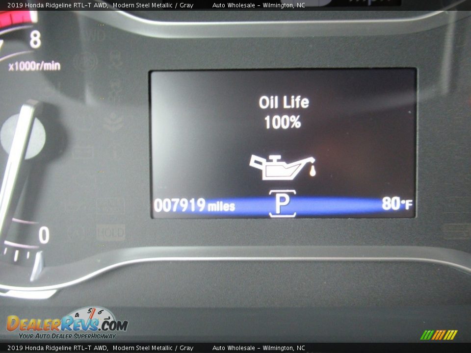 2019 Honda Ridgeline RTL-T AWD Modern Steel Metallic / Gray Photo #15