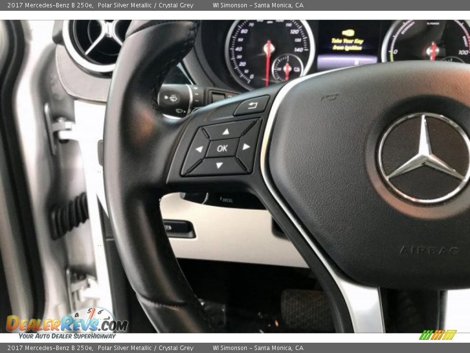 2017 Mercedes-Benz B 250e Polar Silver Metallic / Crystal Grey Photo #18