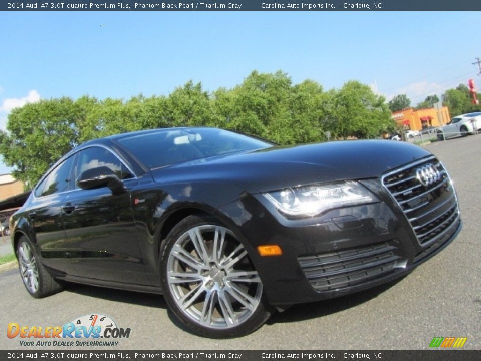 2014 Audi A7 3.0T quattro Premium Plus Phantom Black Pearl / Titanium Gray Photo #2