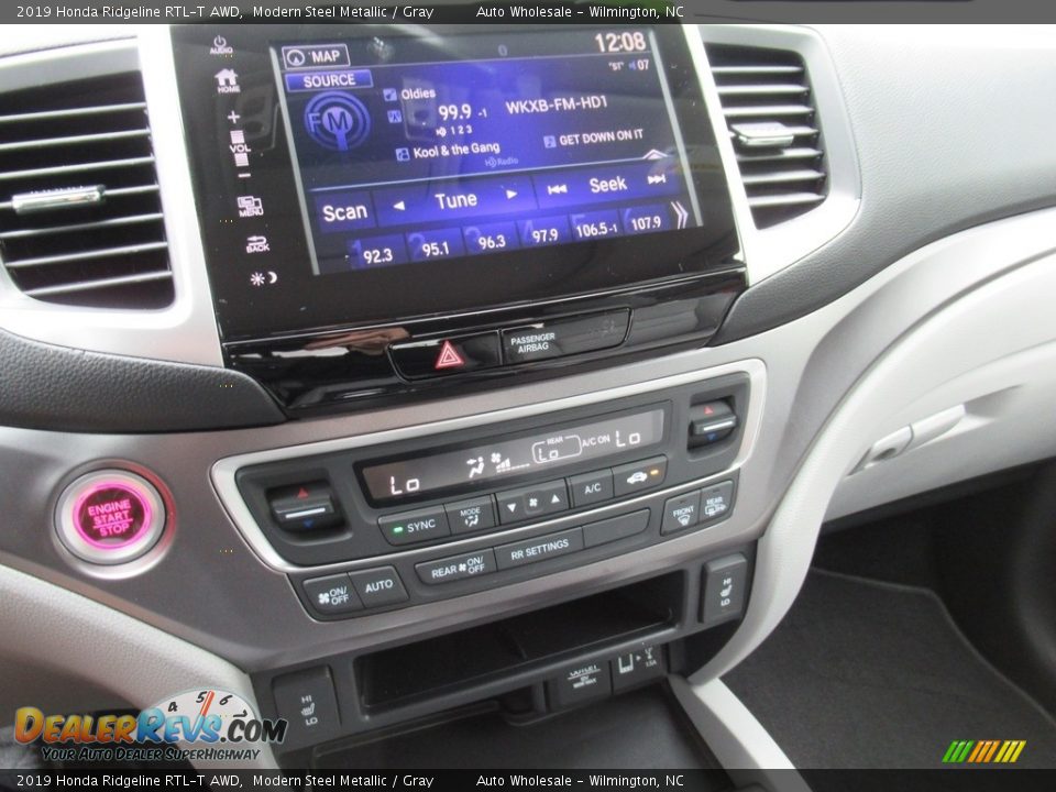 2019 Honda Ridgeline RTL-T AWD Modern Steel Metallic / Gray Photo #18
