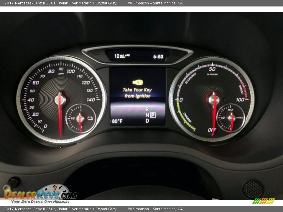 2017 Mercedes-Benz B 250e Polar Silver Metallic / Crystal Grey Photo #20