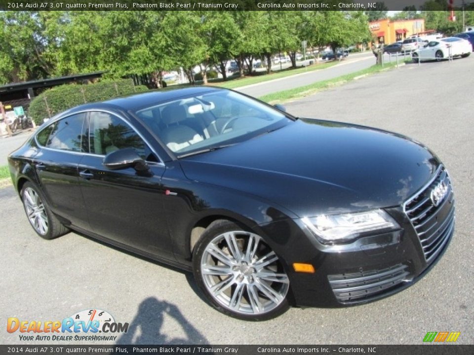 2014 Audi A7 3.0T quattro Premium Plus Phantom Black Pearl / Titanium Gray Photo #3