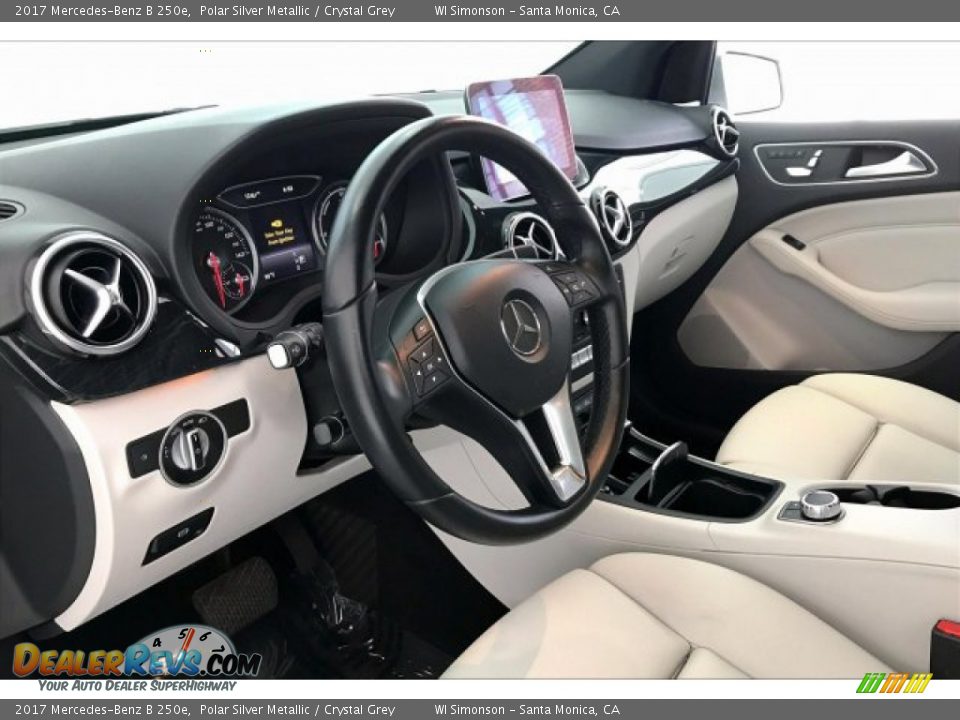 2017 Mercedes-Benz B 250e Polar Silver Metallic / Crystal Grey Photo #22
