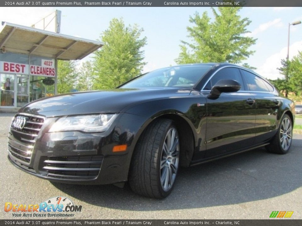 2014 Audi A7 3.0T quattro Premium Plus Phantom Black Pearl / Titanium Gray Photo #6