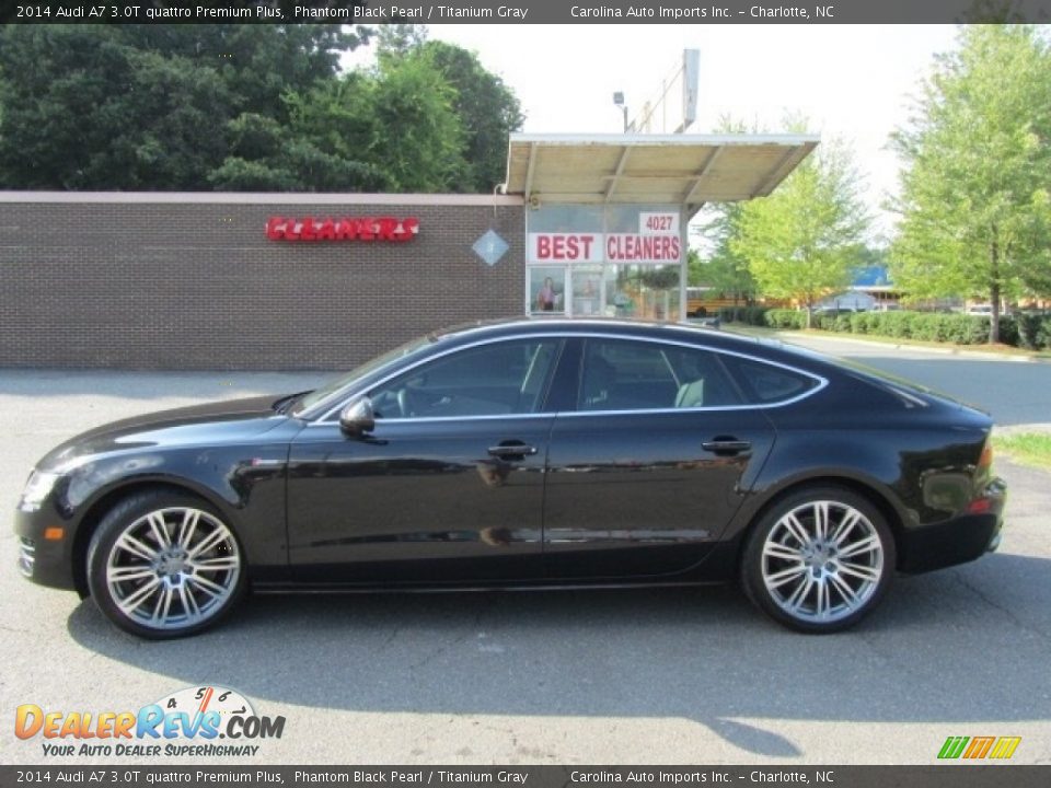 2014 Audi A7 3.0T quattro Premium Plus Phantom Black Pearl / Titanium Gray Photo #7