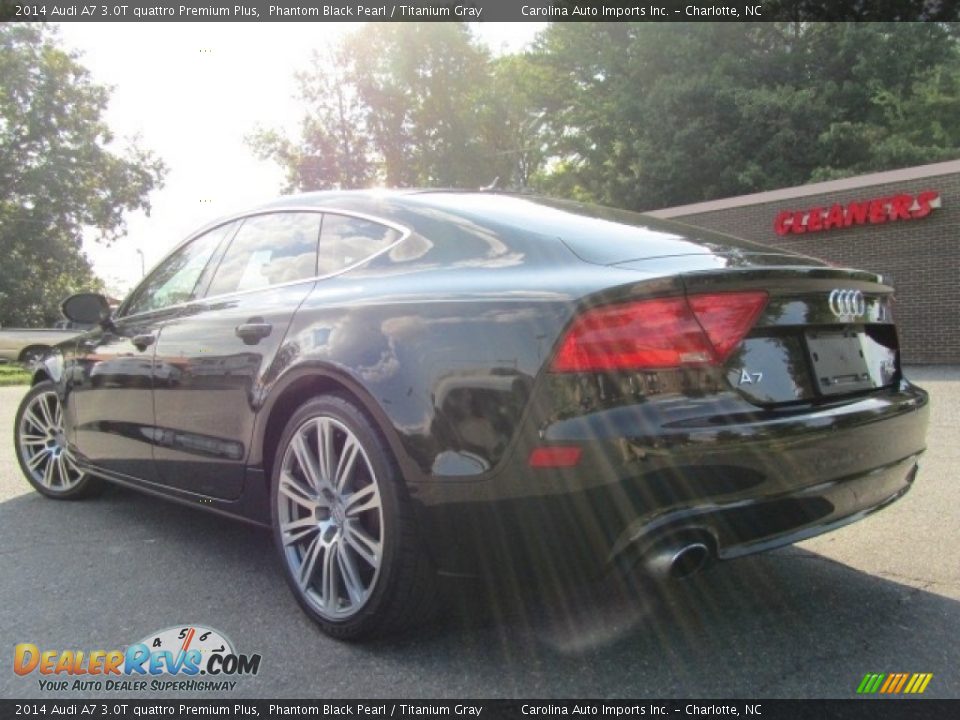 2014 Audi A7 3.0T quattro Premium Plus Phantom Black Pearl / Titanium Gray Photo #8