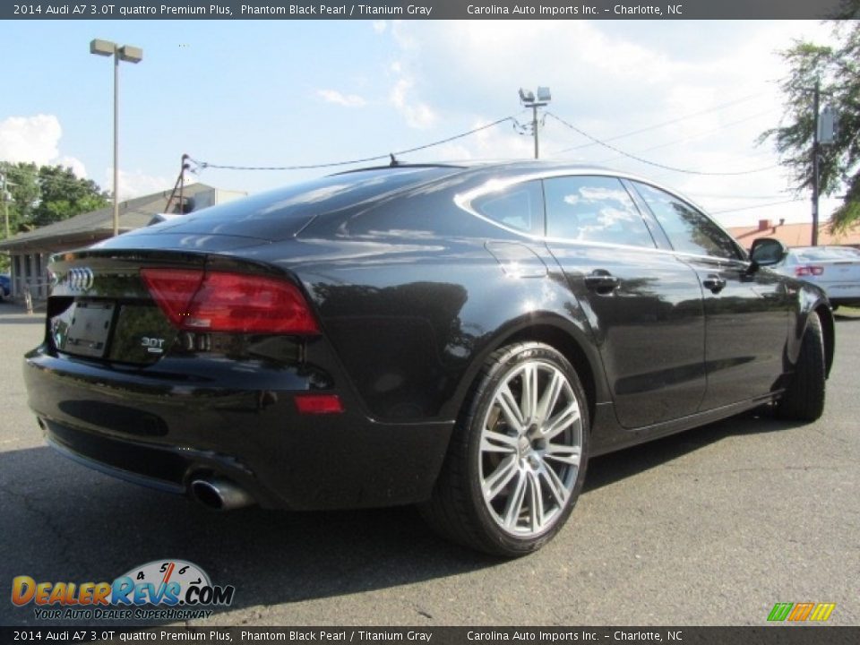 2014 Audi A7 3.0T quattro Premium Plus Phantom Black Pearl / Titanium Gray Photo #10