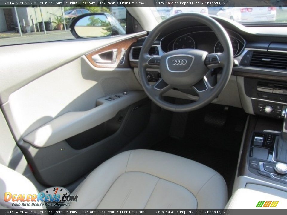 2014 Audi A7 3.0T quattro Premium Plus Phantom Black Pearl / Titanium Gray Photo #12