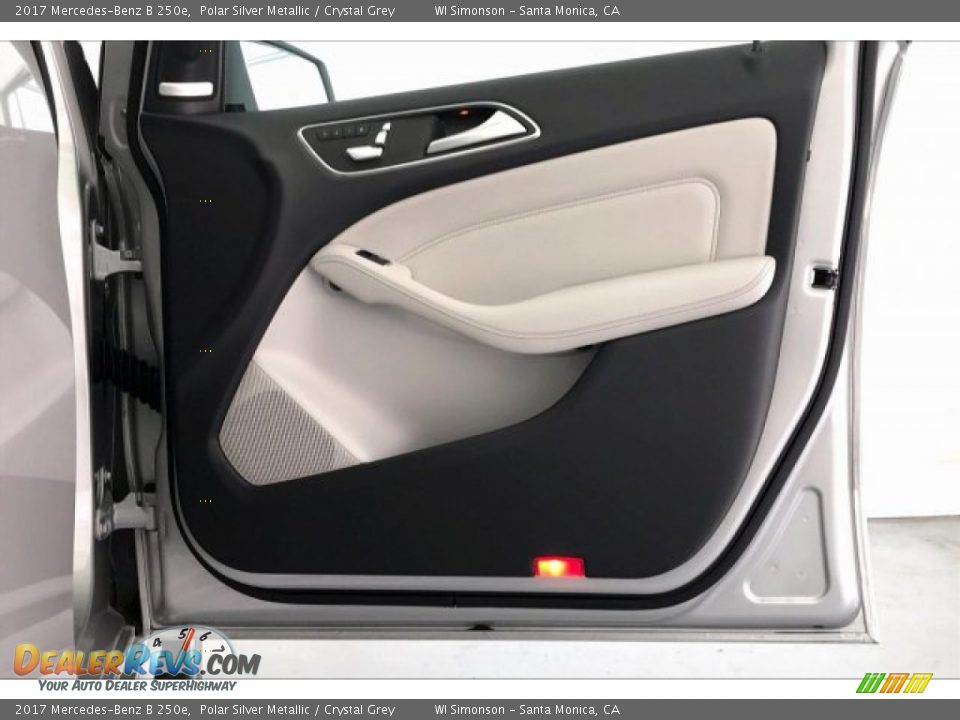 2017 Mercedes-Benz B 250e Polar Silver Metallic / Crystal Grey Photo #29
