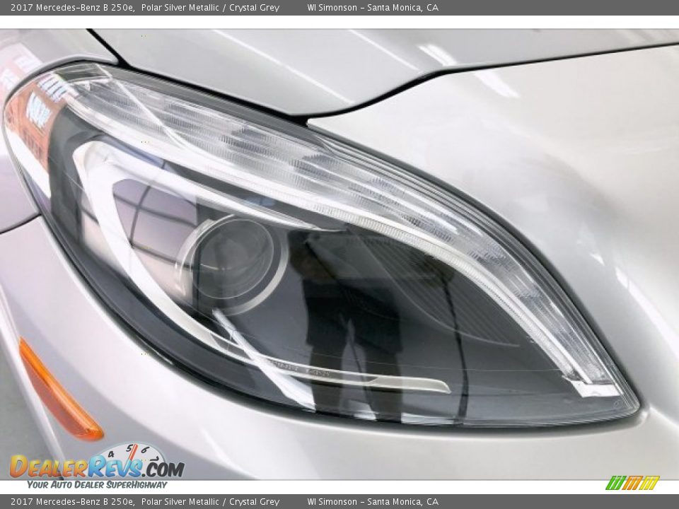 2017 Mercedes-Benz B 250e Polar Silver Metallic / Crystal Grey Photo #31