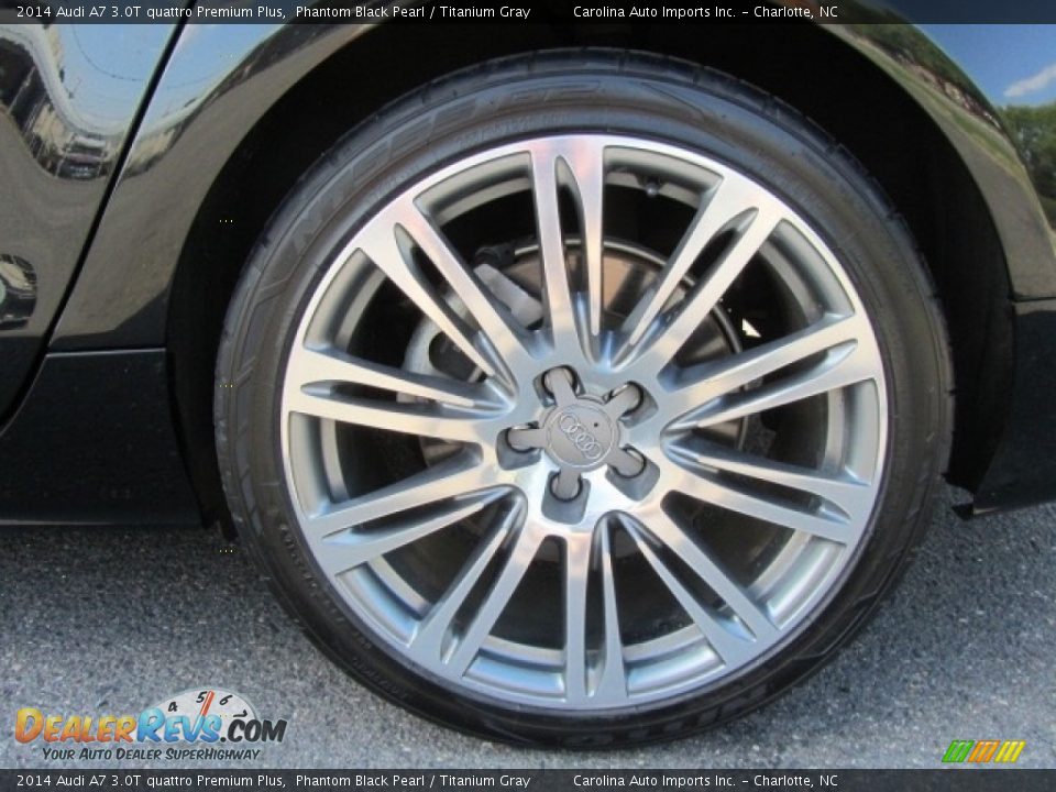 2014 Audi A7 3.0T quattro Premium Plus Phantom Black Pearl / Titanium Gray Photo #26