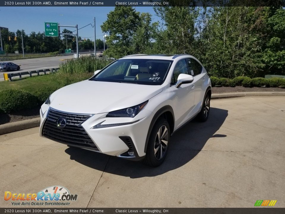 2020 Lexus NX 300h AWD Eminent White Pearl / Creme Photo #1