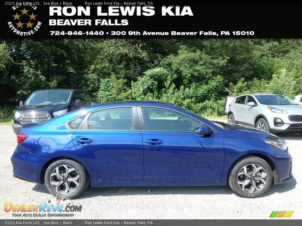 2020 Kia Forte LXS Sea Blue / Black Photo #1