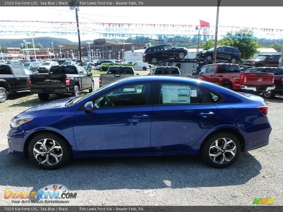 2020 Kia Forte LXS Sea Blue / Black Photo #6