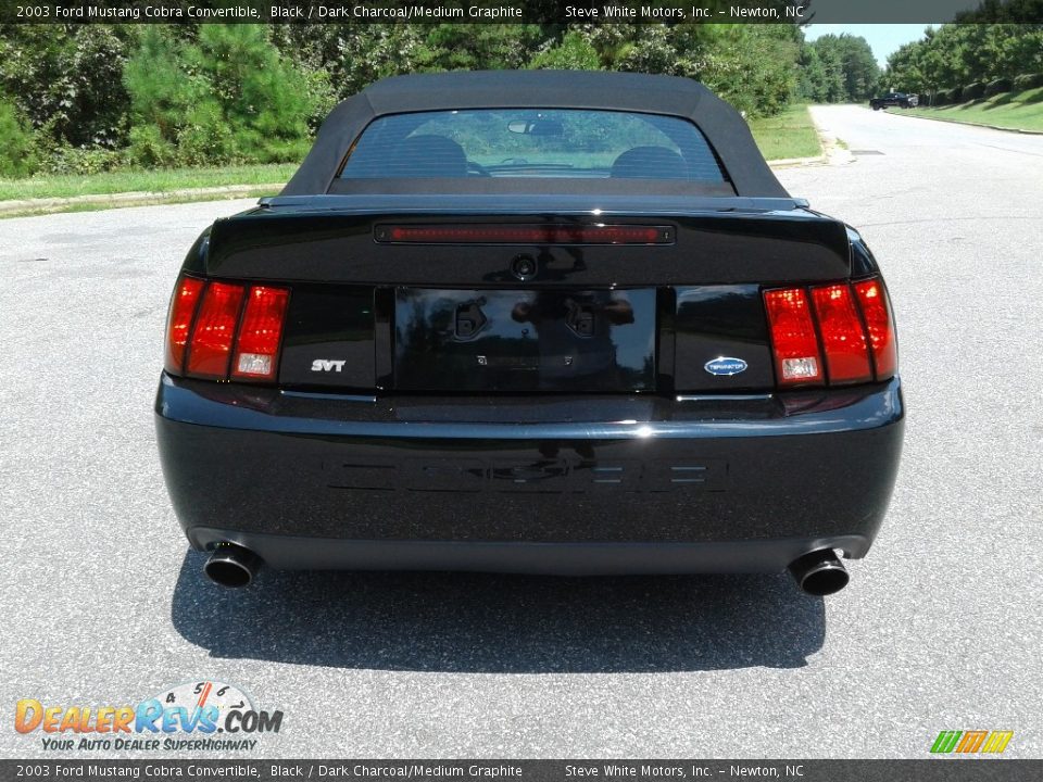 2003 Ford Mustang Cobra Convertible Black / Dark Charcoal/Medium Graphite Photo #8