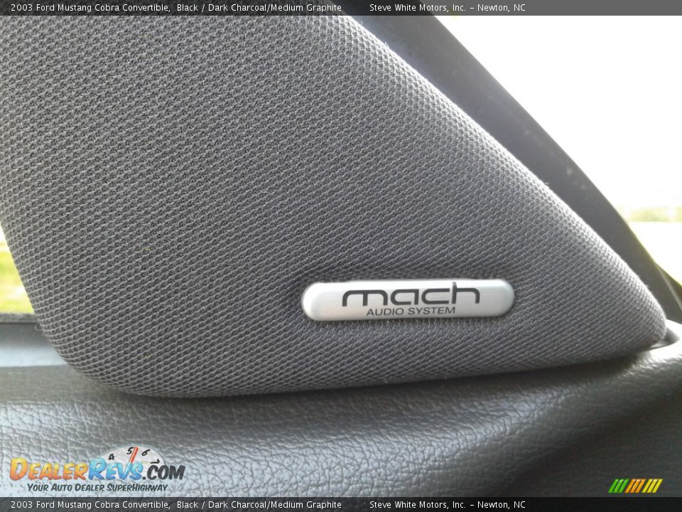 2003 Ford Mustang Cobra Convertible Black / Dark Charcoal/Medium Graphite Photo #11