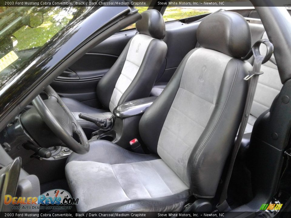 Dark Charcoal/Medium Graphite Interior - 2003 Ford Mustang Cobra Convertible Photo #12