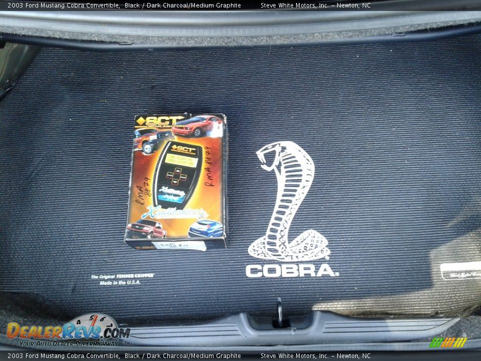 2003 Ford Mustang Cobra Convertible Black / Dark Charcoal/Medium Graphite Photo #14