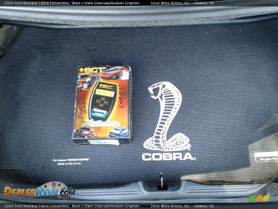 2003 Ford Mustang Cobra Convertible Black / Dark Charcoal/Medium Graphite Photo #14