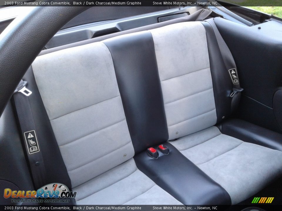 Rear Seat of 2003 Ford Mustang Cobra Convertible Photo #15