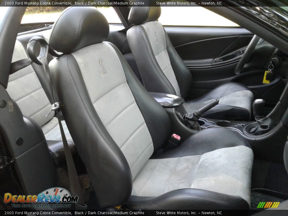 Front Seat of 2003 Ford Mustang Cobra Convertible Photo #16