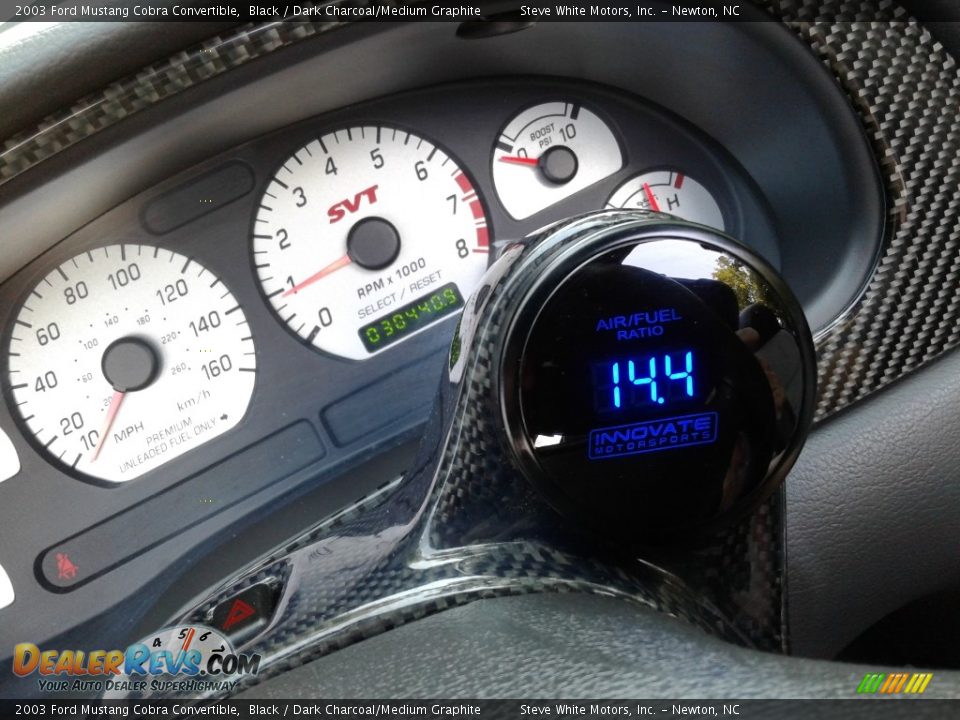 2003 Ford Mustang Cobra Convertible Black / Dark Charcoal/Medium Graphite Photo #19