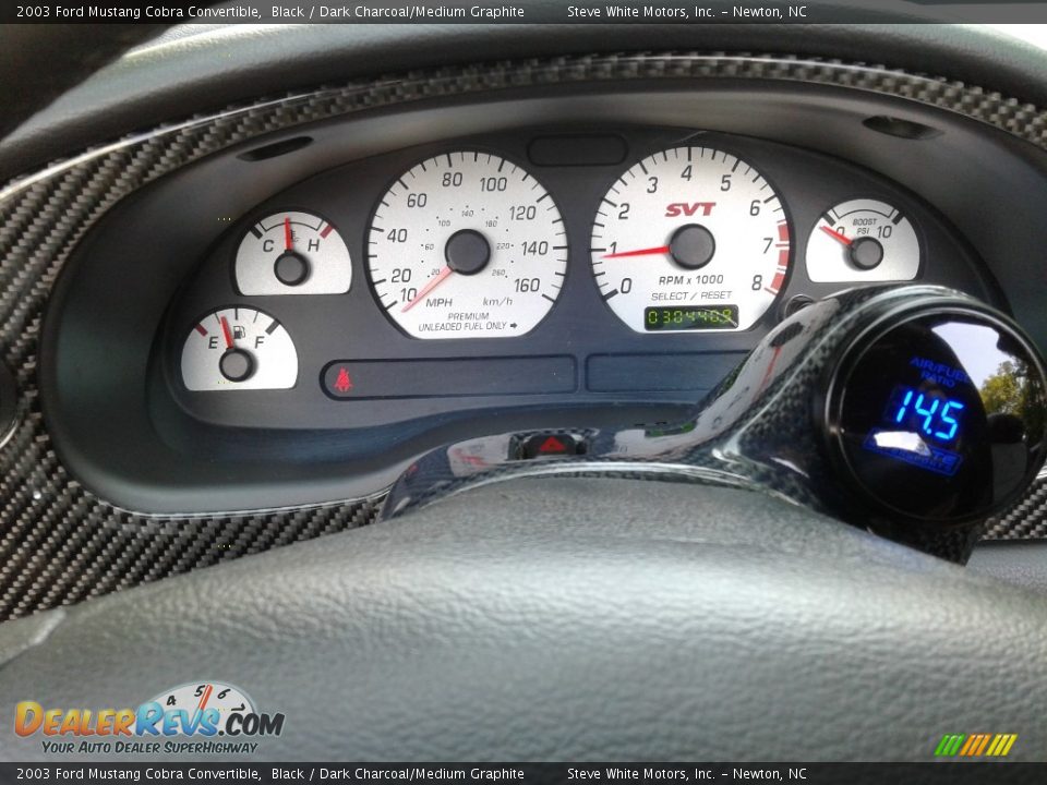 2003 Ford Mustang Cobra Convertible Gauges Photo #20