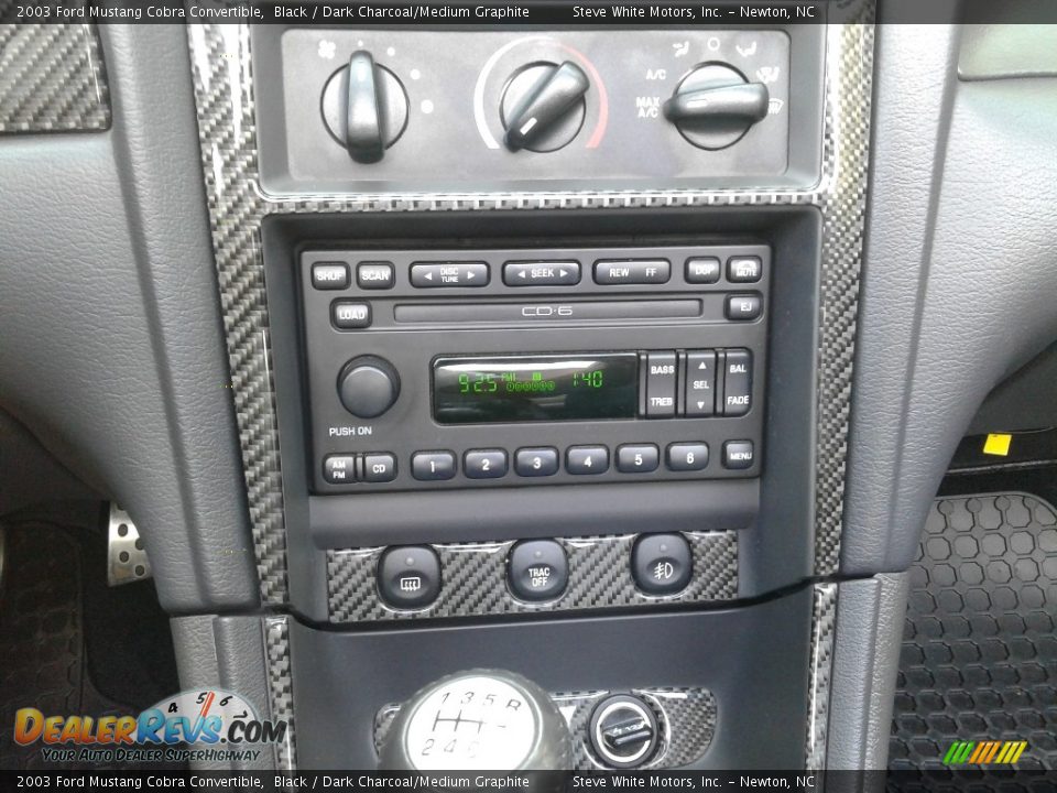 2003 Ford Mustang Cobra Convertible Black / Dark Charcoal/Medium Graphite Photo #21