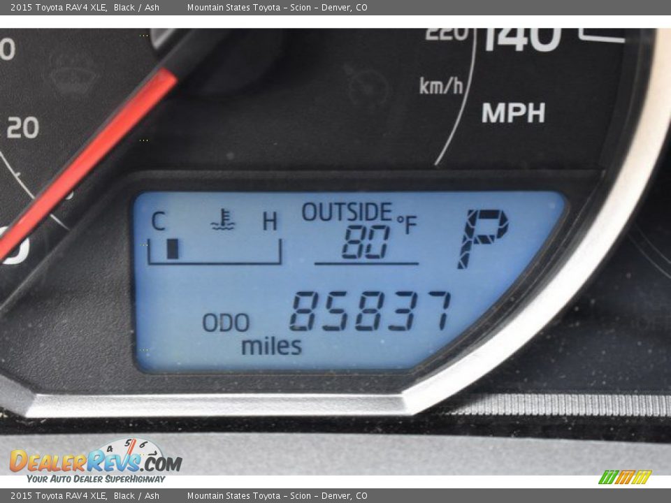 2015 Toyota RAV4 XLE Black / Ash Photo #12