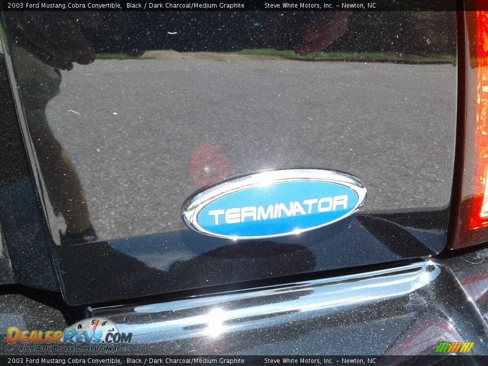 2003 Ford Mustang Cobra Convertible Black / Dark Charcoal/Medium Graphite Photo #26