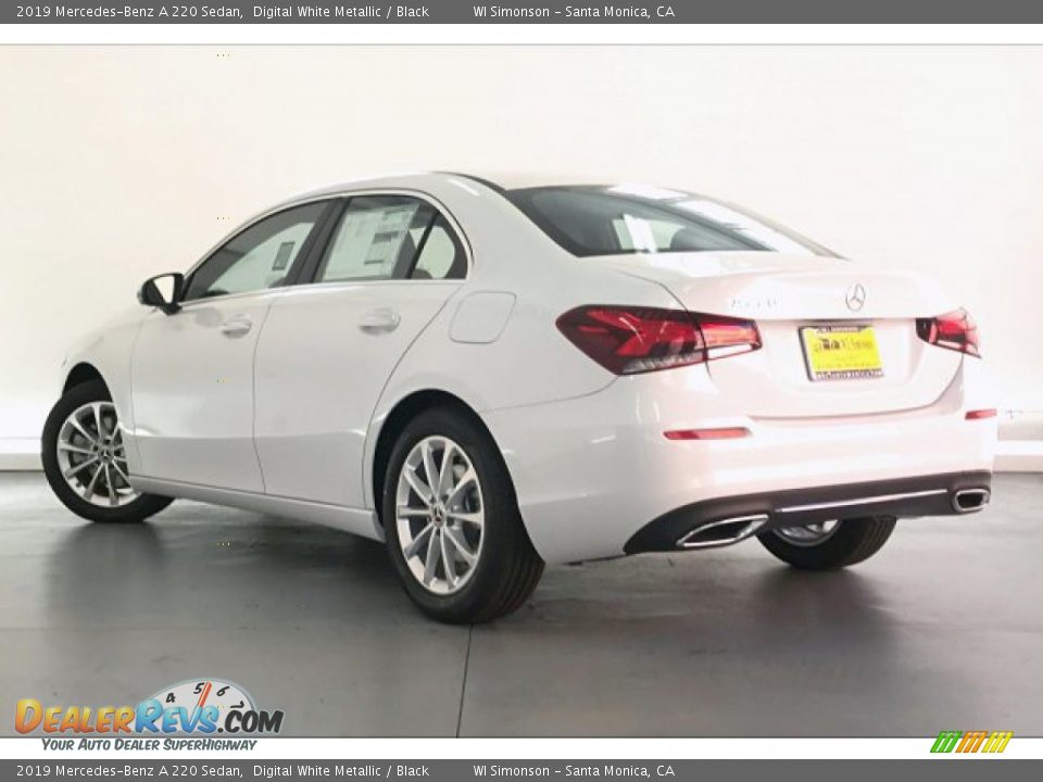 2019 Mercedes-Benz A 220 Sedan Digital White Metallic / Black Photo #2