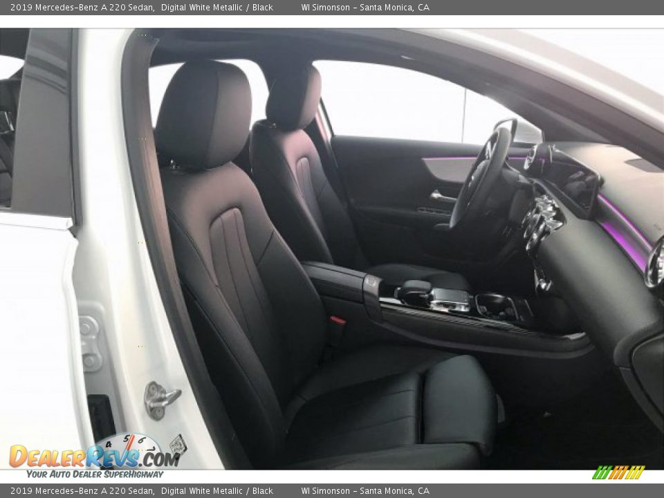 2019 Mercedes-Benz A 220 Sedan Digital White Metallic / Black Photo #5