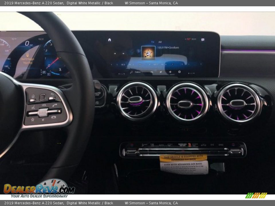2019 Mercedes-Benz A 220 Sedan Digital White Metallic / Black Photo #6