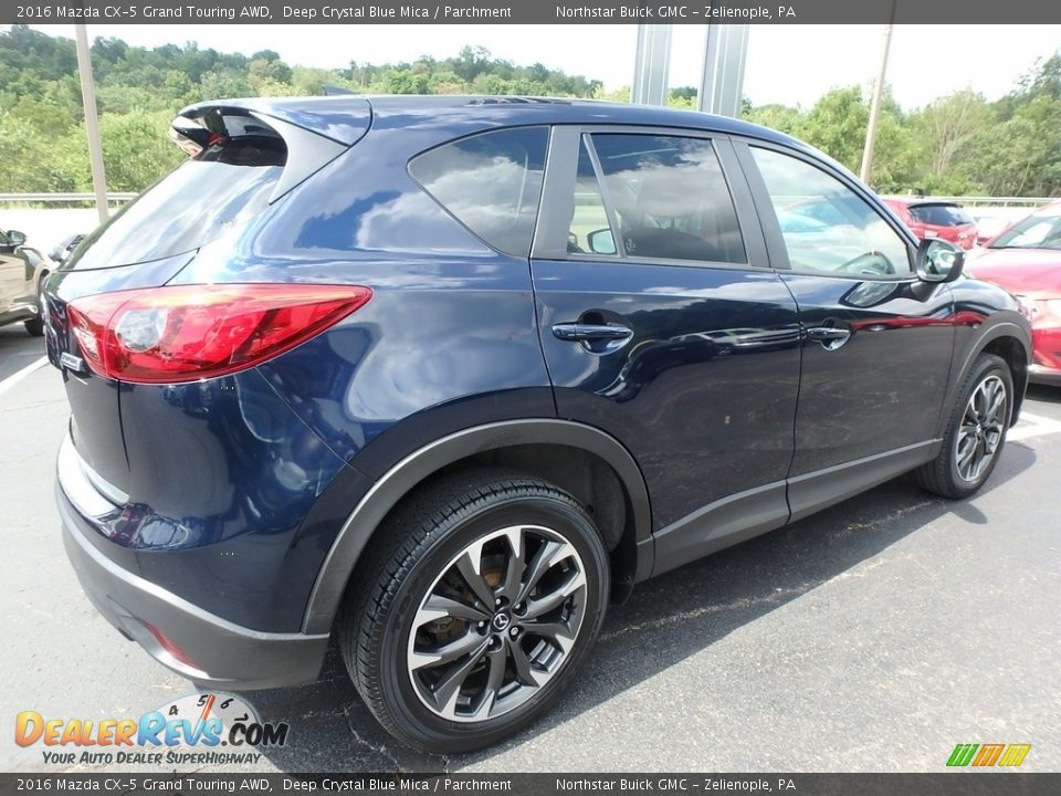 2016 Mazda CX-5 Grand Touring AWD Deep Crystal Blue Mica / Parchment Photo #8