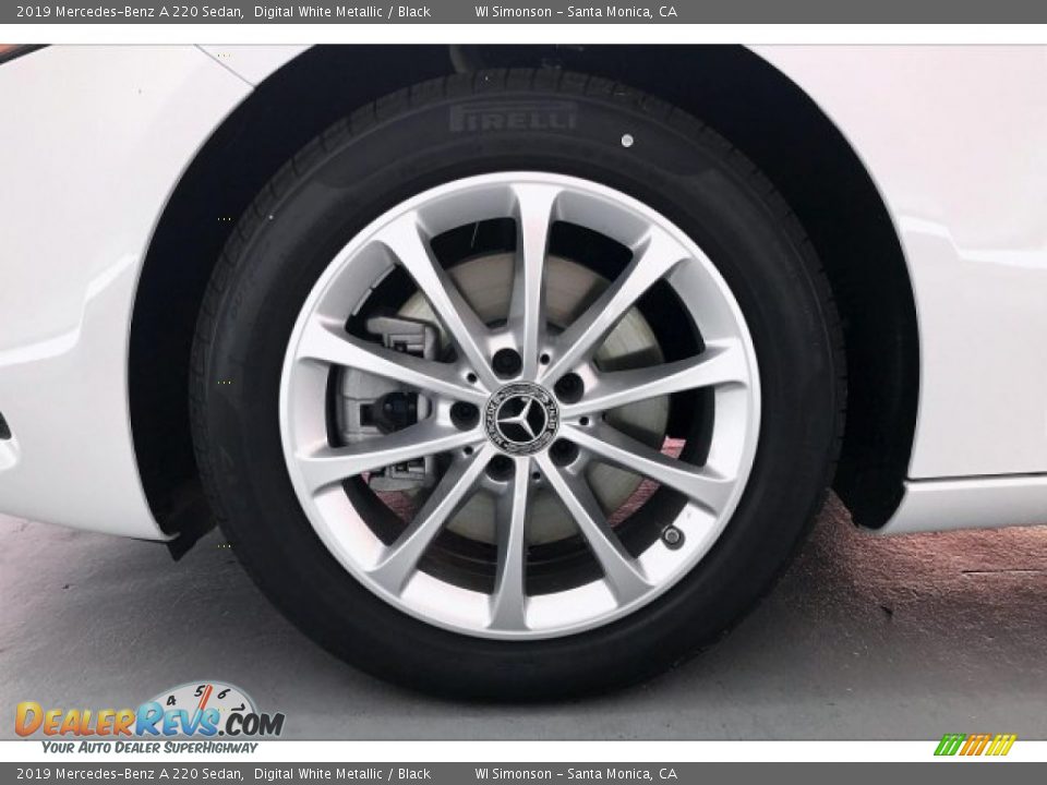 2019 Mercedes-Benz A 220 Sedan Digital White Metallic / Black Photo #9