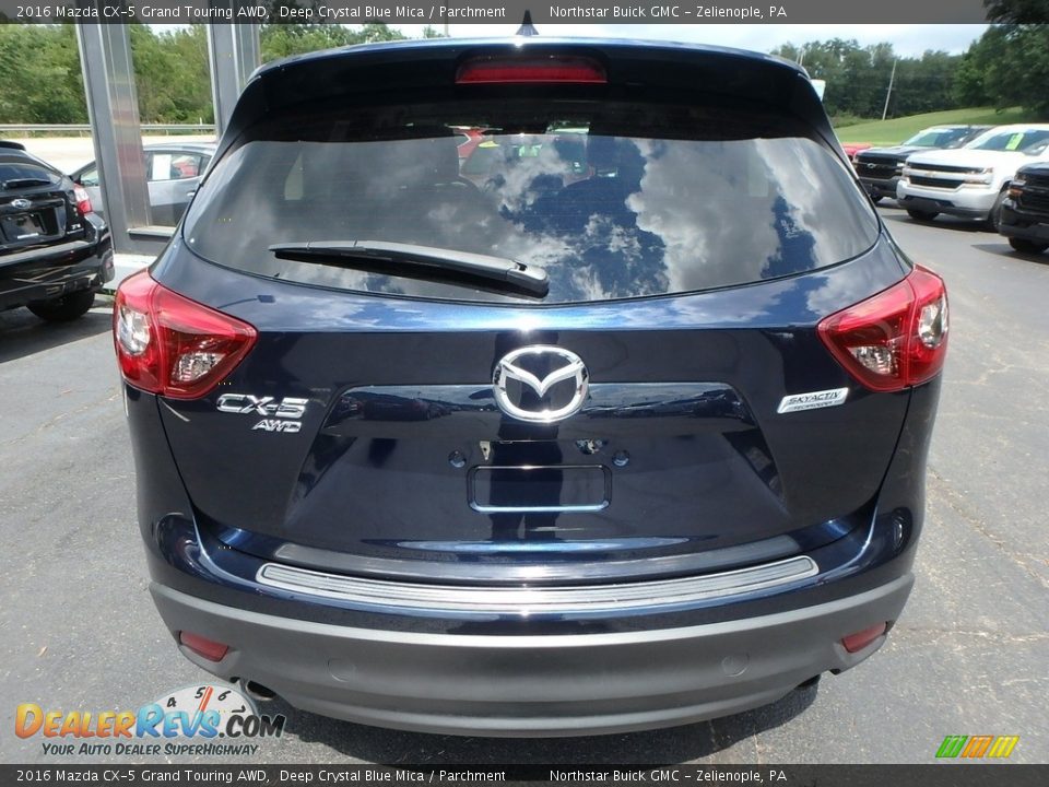 2016 Mazda CX-5 Grand Touring AWD Deep Crystal Blue Mica / Parchment Photo #9