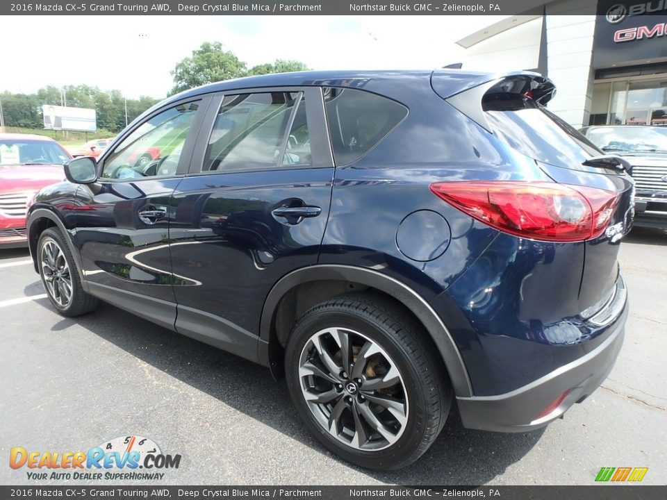 2016 Mazda CX-5 Grand Touring AWD Deep Crystal Blue Mica / Parchment Photo #11