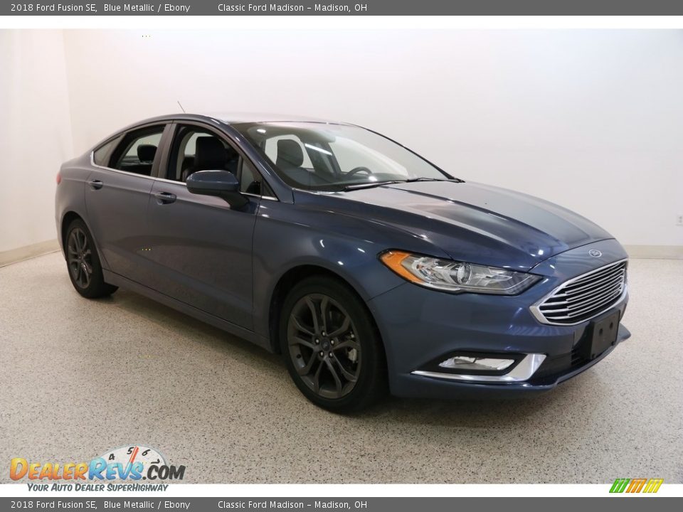 Blue Metallic 2018 Ford Fusion SE Photo #1