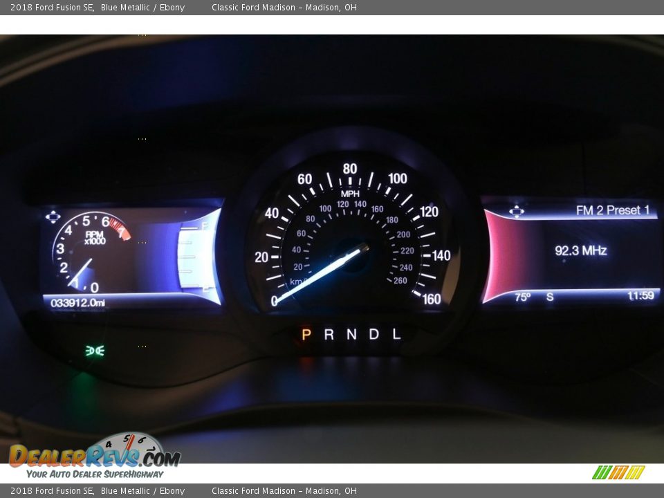 2018 Ford Fusion SE Gauges Photo #8