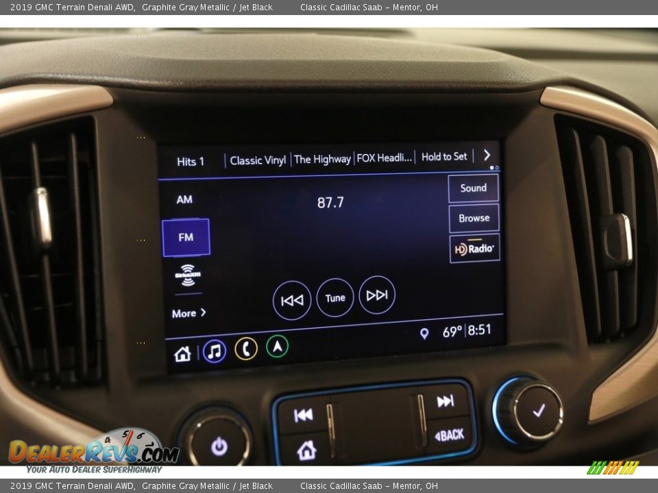 2019 GMC Terrain Denali AWD Graphite Gray Metallic / Jet Black Photo #12