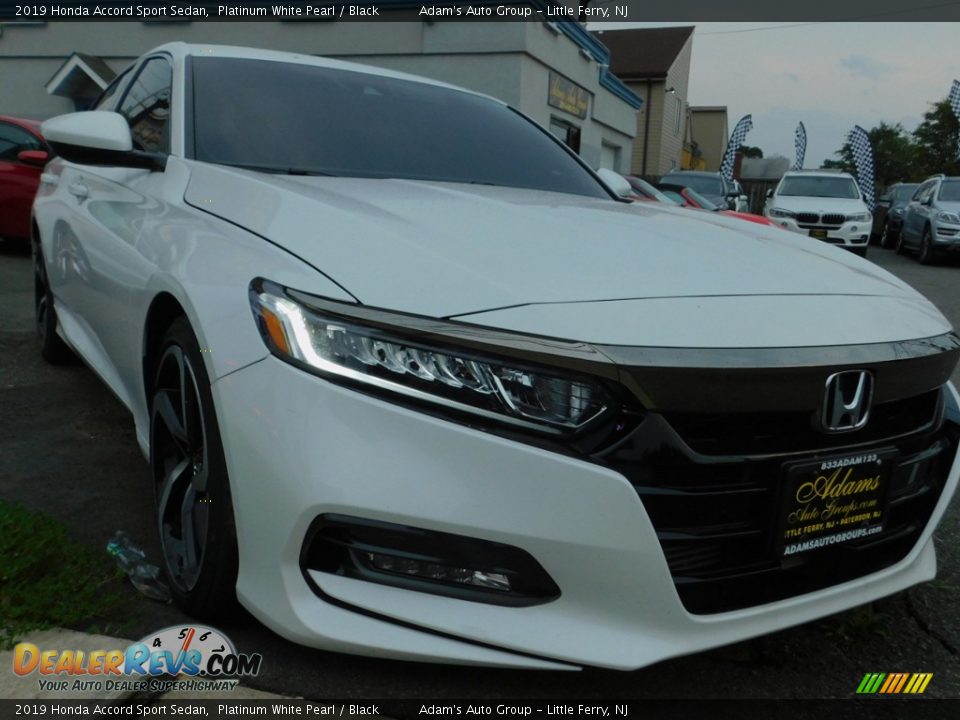 2019 Honda Accord Sport Sedan Platinum White Pearl / Black Photo #3