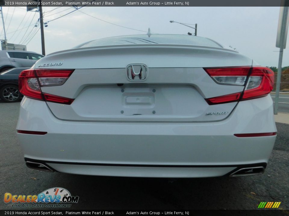 2019 Honda Accord Sport Sedan Platinum White Pearl / Black Photo #6