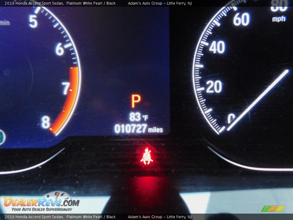 2019 Honda Accord Sport Sedan Platinum White Pearl / Black Photo #13