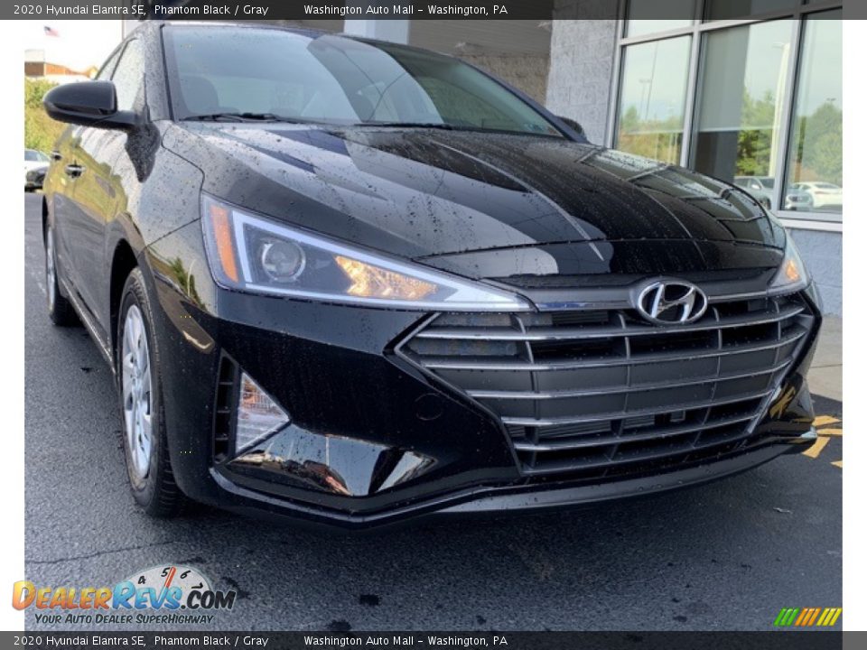2020 Hyundai Elantra SE Phantom Black / Gray Photo #1