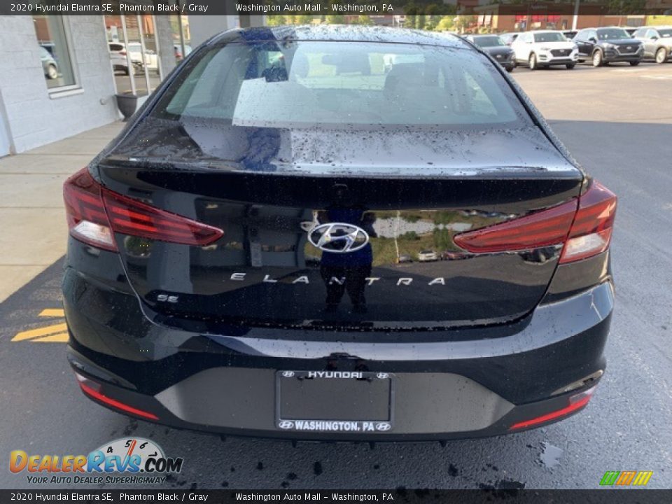 2020 Hyundai Elantra SE Phantom Black / Gray Photo #5