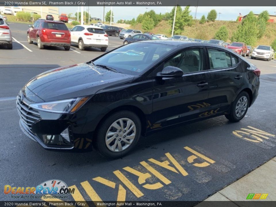2020 Hyundai Elantra SE Phantom Black / Gray Photo #7